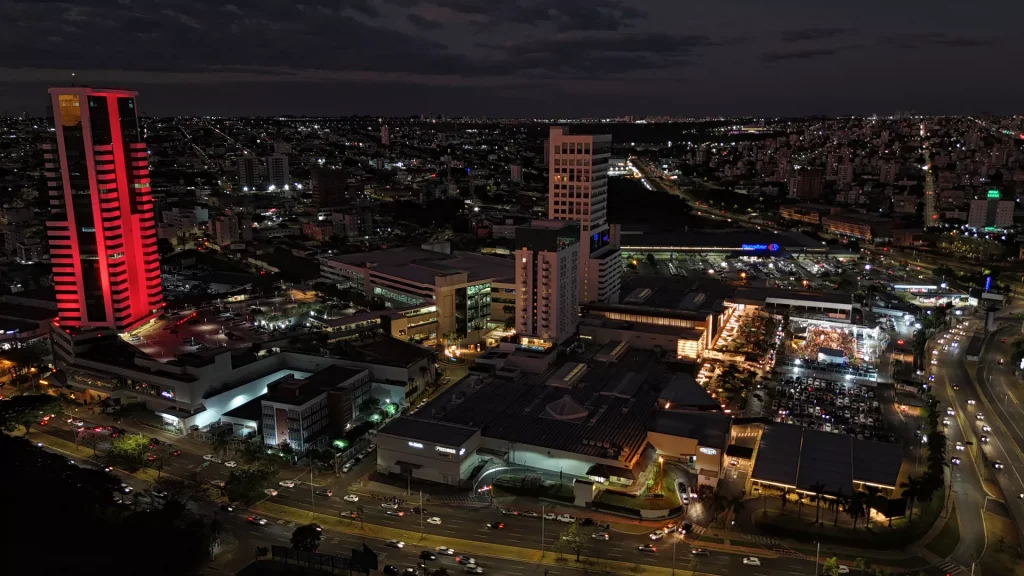 Vista aérea do Complexo Center Shopping