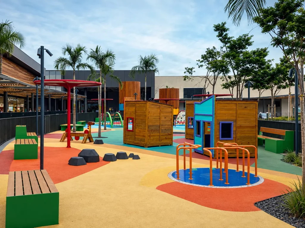 Playground colorido do Boulevard